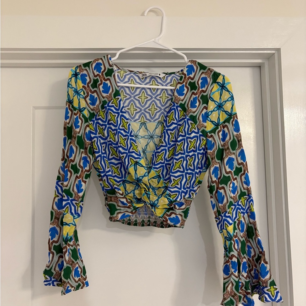 Colorful Geometric Women's Top